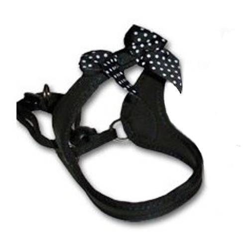 TRE PONTI oprsnica na trakec z mašnico - ČRNA št. 2,5