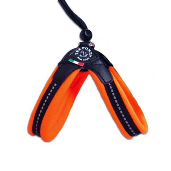 TRE PONTI oprsnica na trakec s flisom - ORANŽNA št. 2