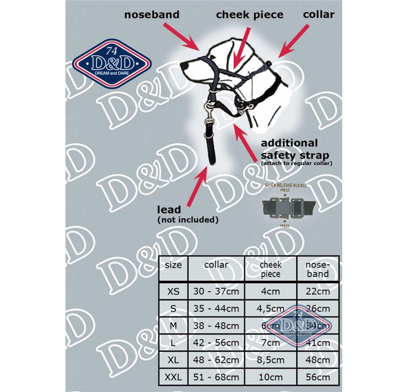 DOG CONTROL XXL ČRN 51-68CM