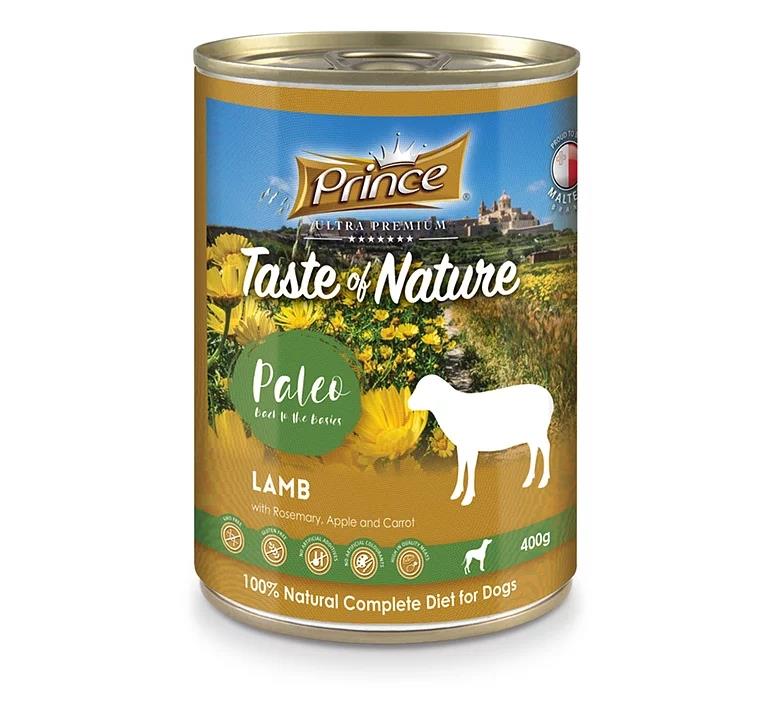 PRINCE Dog PREMIUM konzerva - JAGNJETINA, ROŽMARIN, JABOLKO, KORENJE 400g