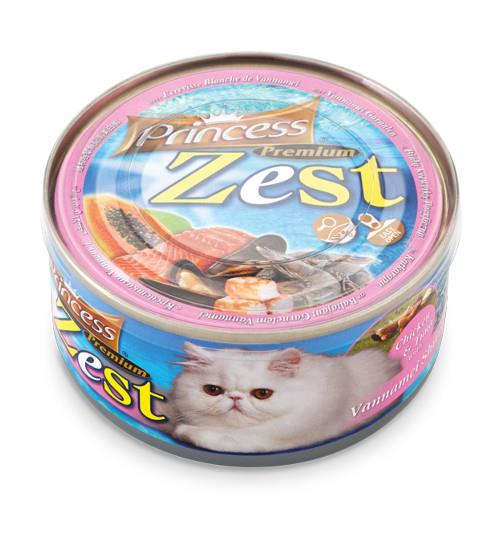 PRINCESS Cat PREMIUM Zest - PIŠČANEC, TUNA, KOZICE 170g