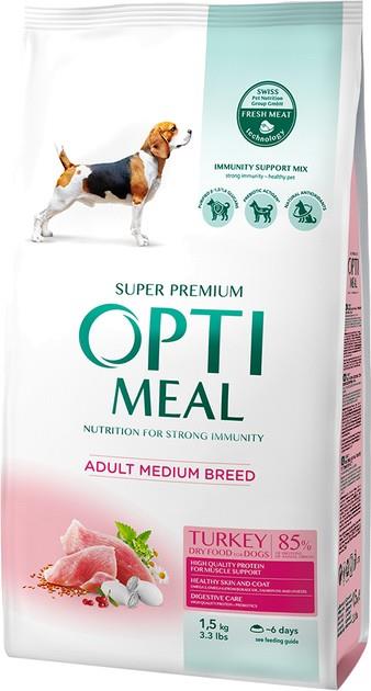 OPTI MEAL Dog Adult MEDIUM Breed - PURAN 1,5 kg