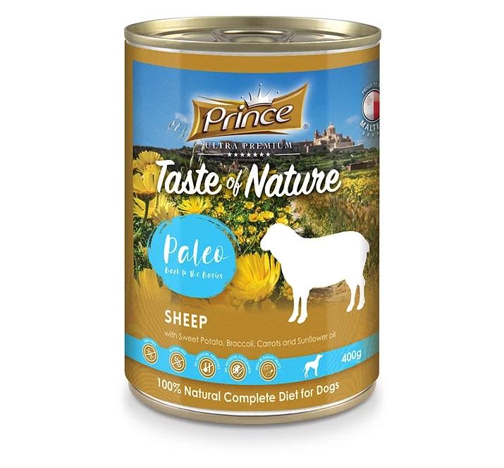 PRINCE Dog PREMIUM konzerva - OVČETINA, sladek krompir in brokoli 400g