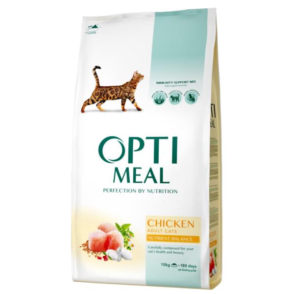 OPTI MEAL Cat Adult - PIŠČANEC 10 kg