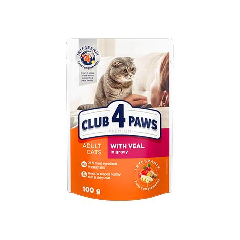 Club4Paws Cat TELETINA v omaki 100g