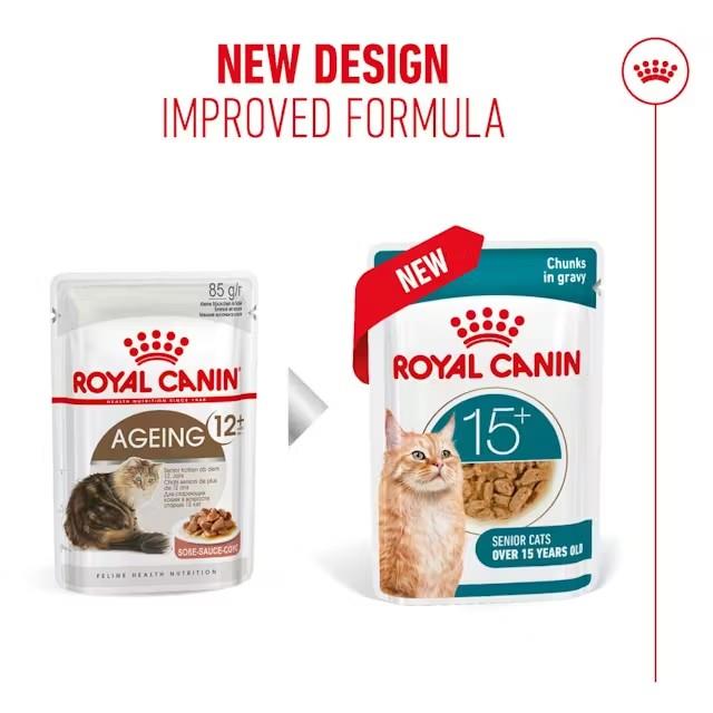 Royal Canin AGEING 15+ Koščki v omaki