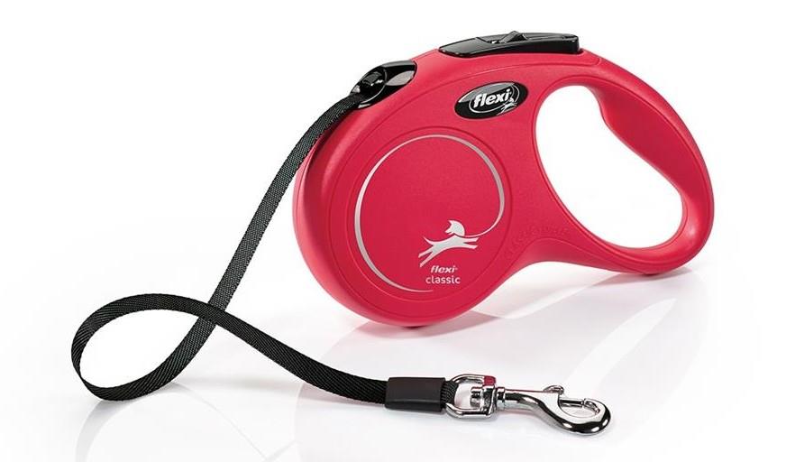 FLEXI NEW CLASSIC rdeč L 8M/50kg