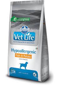 VET LIFE Hypoallergenic RIBA & KROMPIR 2kg