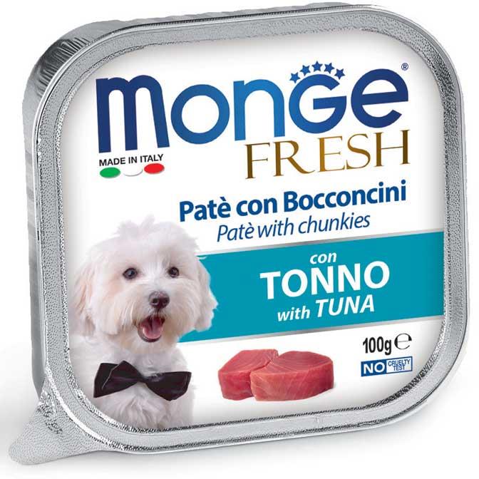 MONGE FRESH PATE IN KOŠČKI S TUNO 100G