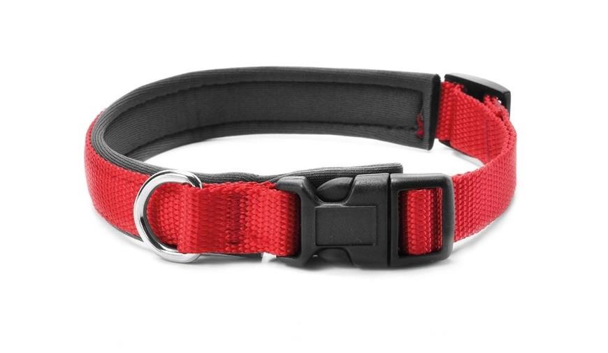 Ovratnica Soft Line z neoprenom - RDEČA