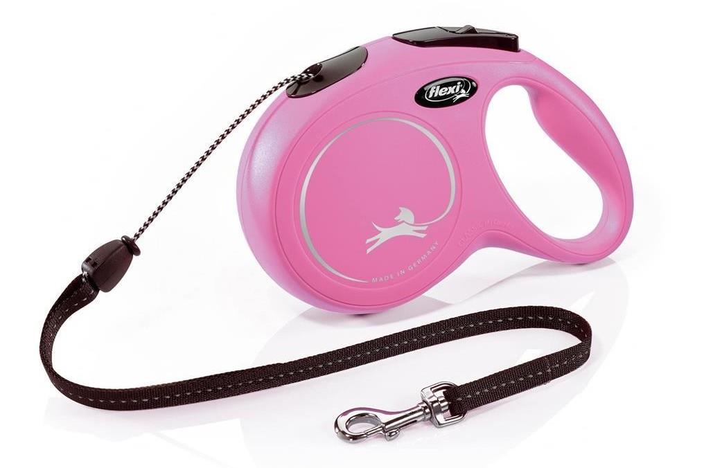 Flexi New CLASSIC - ROZA - vrvica