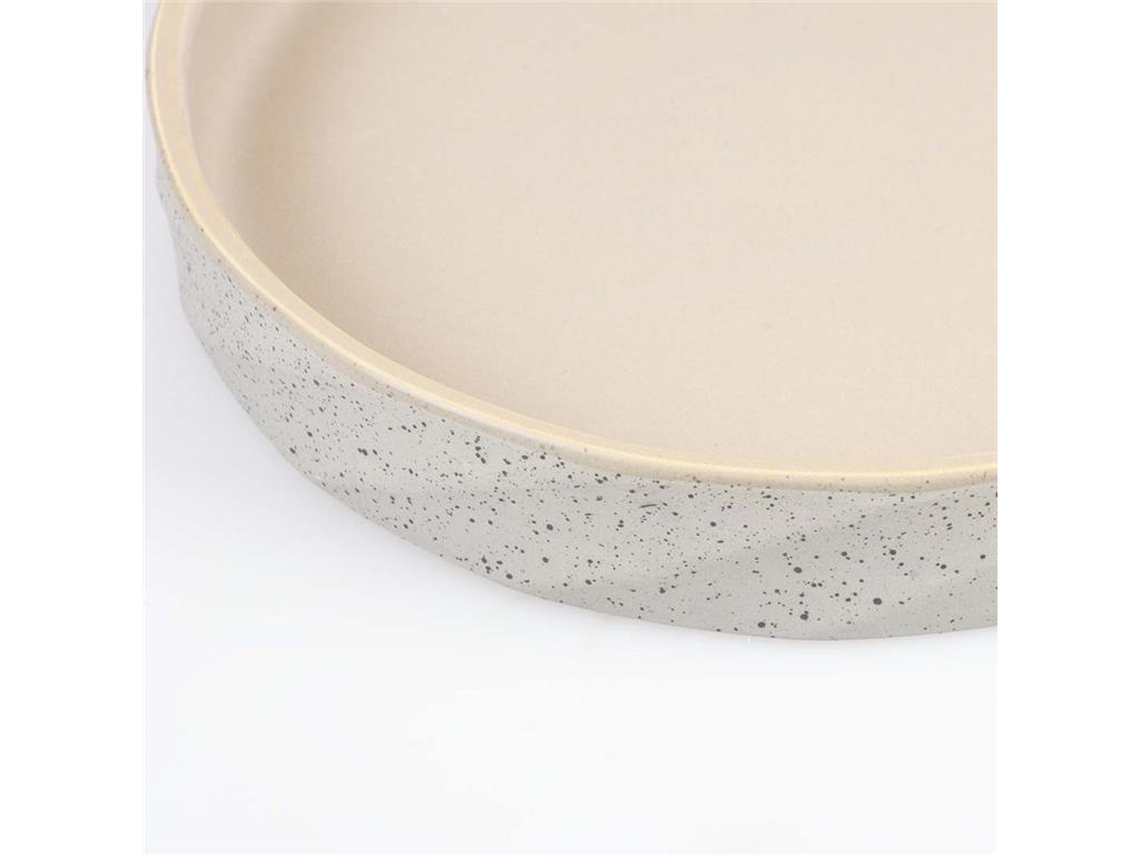 Duvo+ Keramična posoda – Stone Wavy Dune, sivo-zelena