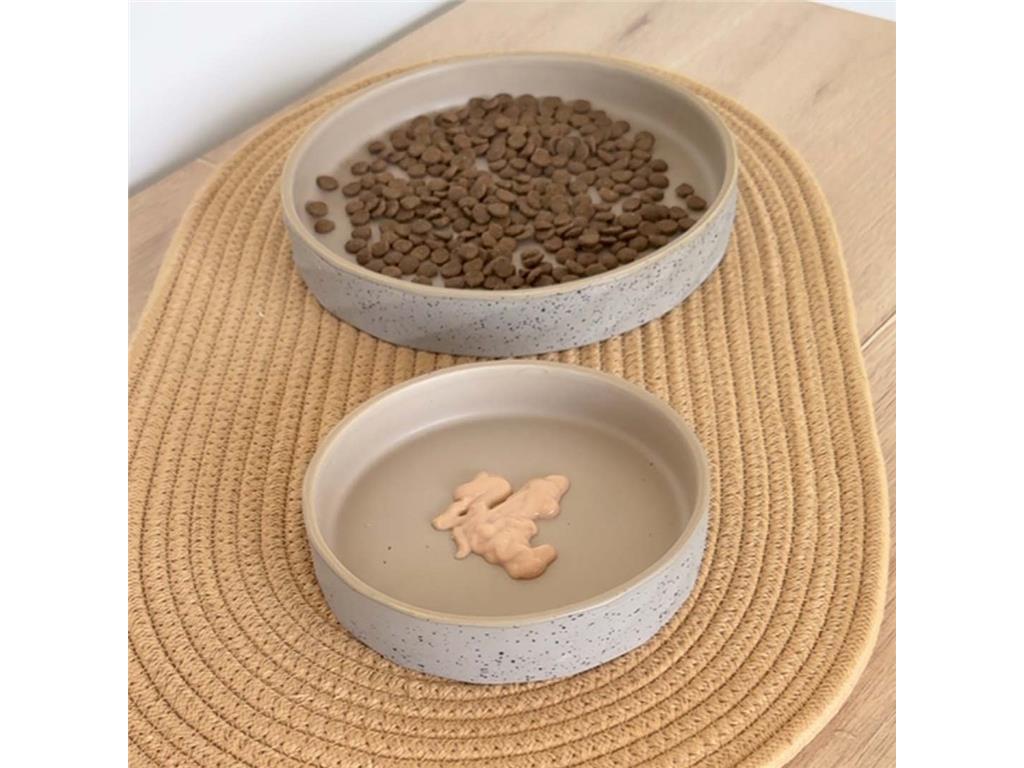 Duvo+ Keramična posoda – Stone Wavy Dune, sivo-zelena