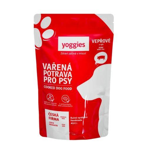 Yoggies kuhana pasja hrana – SVINJINA z rižem