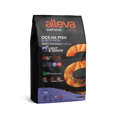 Alleva Natural LIGHT & SENIOR – oceanska riba in buča