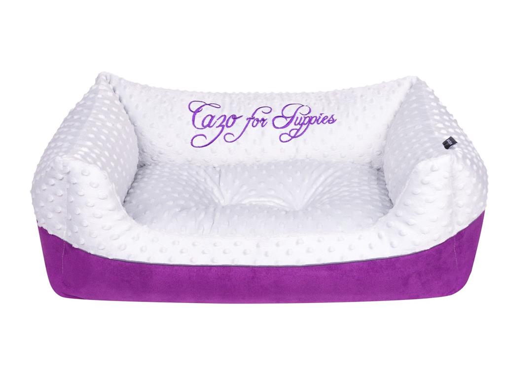 CAZO LEŽIŠČE PUPPY VIJOLA-SIV 75*60CM