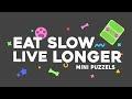 Eat Slow Live Longer Mini Puzzle Starry Night Eat Slow Live Longer Mini Puzzle Starry Night