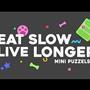 Eat Slow Live Longer Mini Puzzle Starry Night Eat Slow Live Longer Mini Puzzle Starry Night